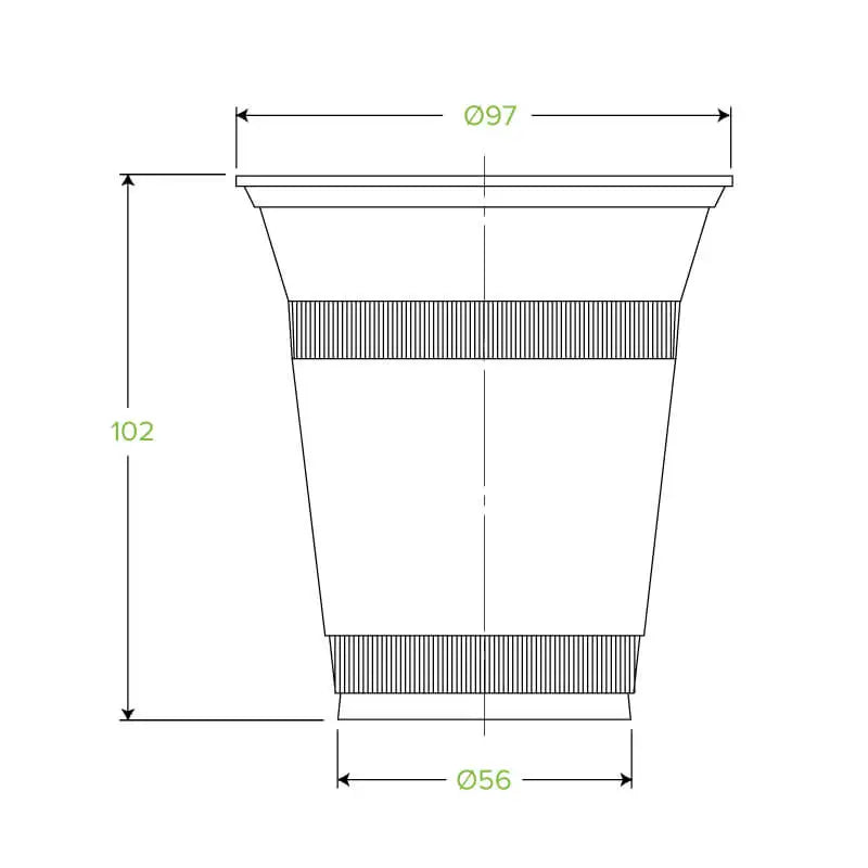 360ml Clear Unbranded BioCup