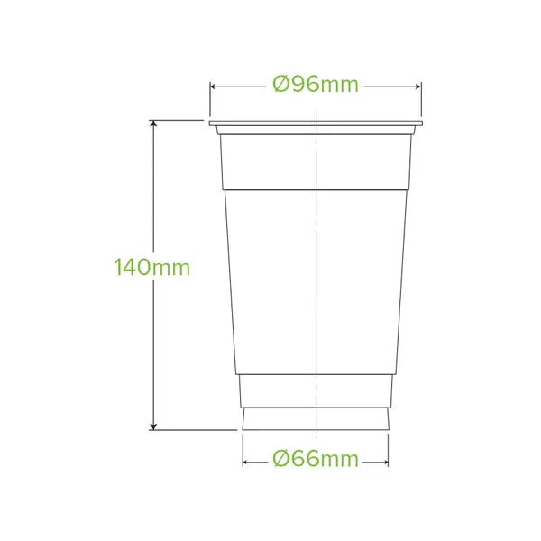 600ml Clear BioCup (1000)