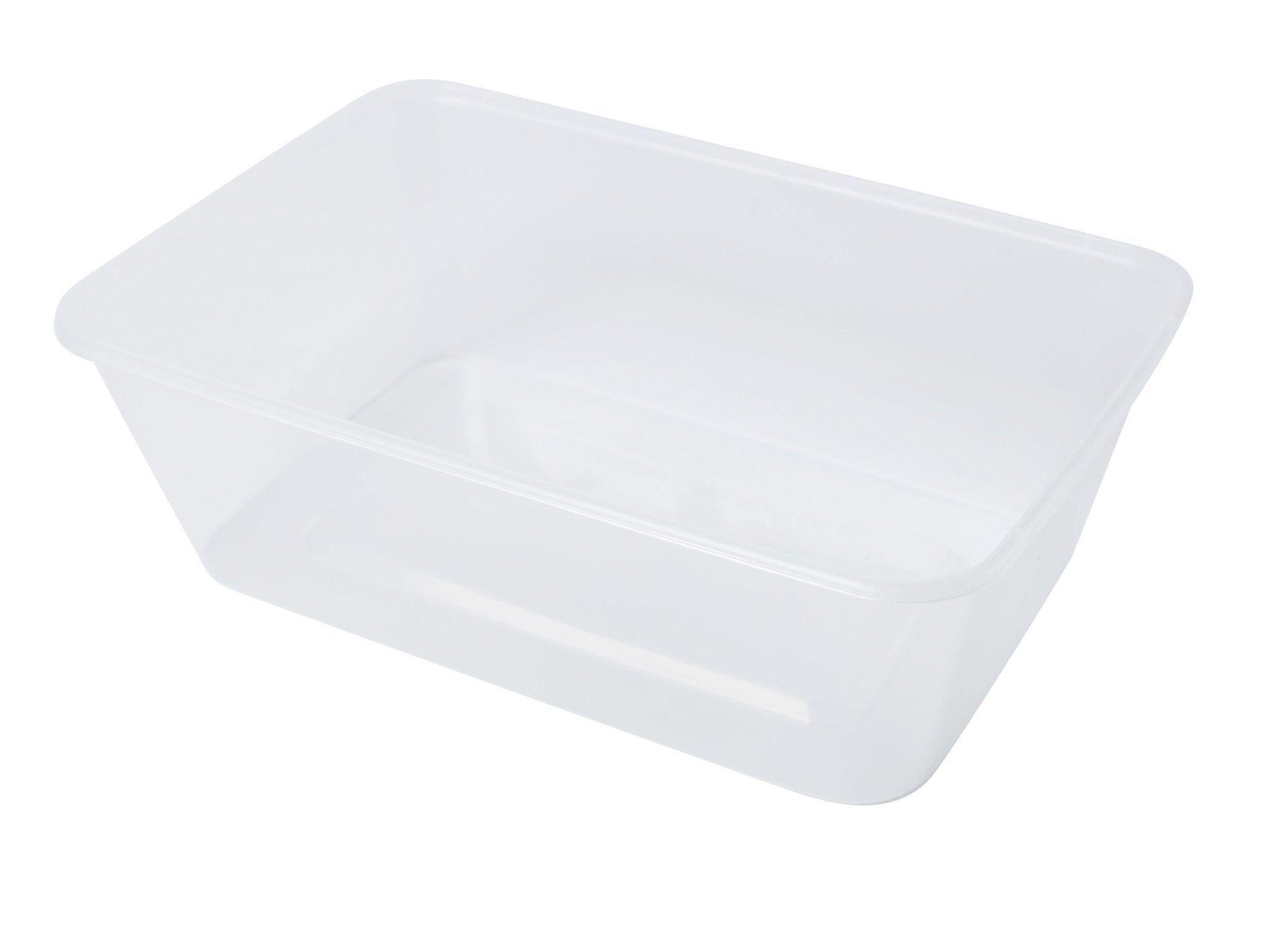 Plastic Ractangle Container Rectangle Plastic Storage Containers Natural 750ml GENFAC - Packware
