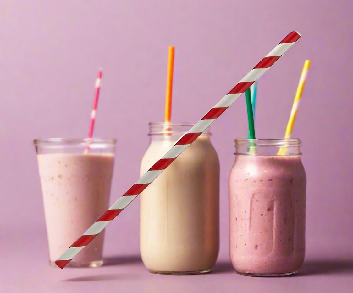 Red And White Paper Straws - 2500 Per Carton - Packware