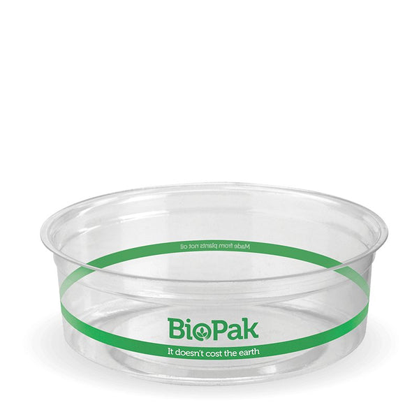 Round Container-BioPak-Clear- 240ml - Packware