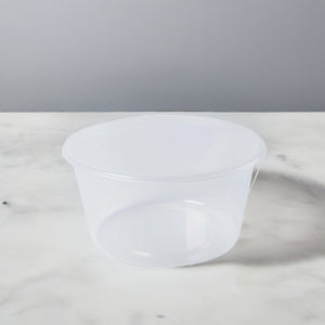 Round Plastic Takeaway Containers Natural 440ml - 500 PCS GENFAC - Packware