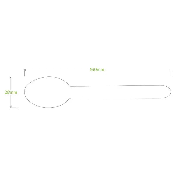 10 Pack - 16cm Wooden Spoon In Paper Sleeves