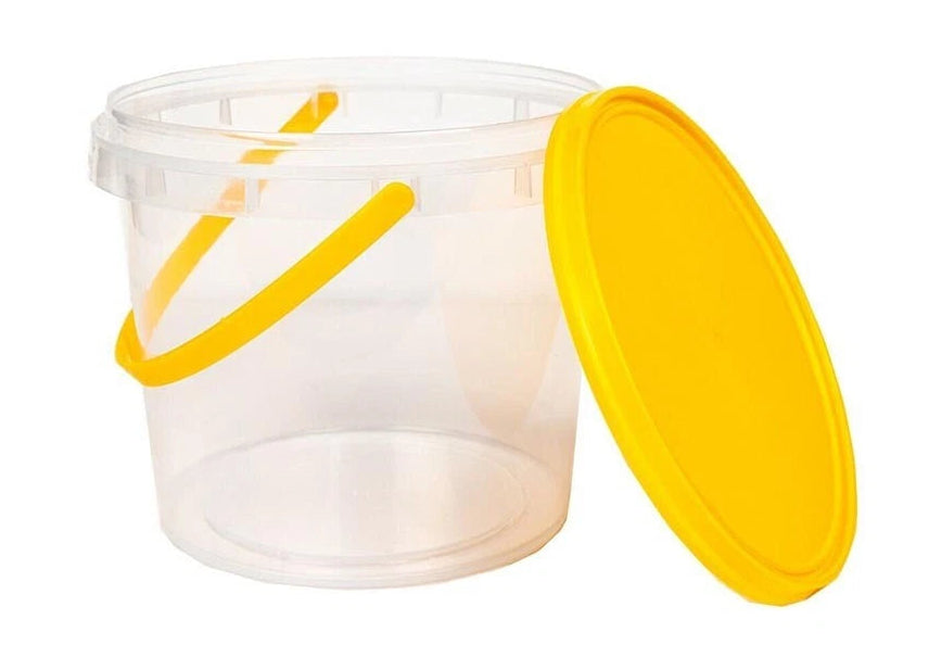 Tamper Evident Plastic Honey Bucket Lids Inc | 1200ml (140mm Brim)