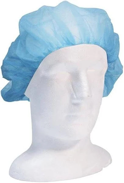 Blue 21 Inch Disposable Hairnets - 100 Pack