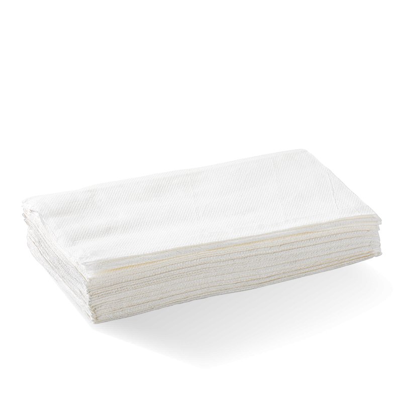 Single Saver 1 - Ply White BioDispenser Napkin - Packware