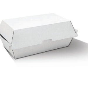 Snack Box - Regular/ White Corrugated / Plain 200pc/ctn - Packware