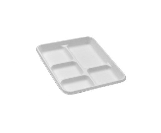 Sugarcane Platter/5 Compartments 500pc/ctn - Packware