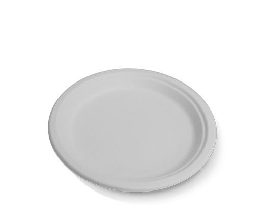 Sugarcane Round Plate 9inch/25cm - Carton of 500 - Packware