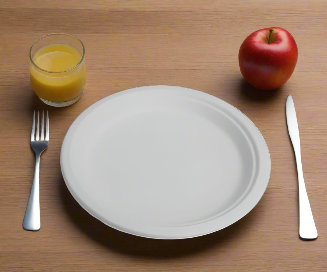 Sugarcane Round Plate 9inch/25cm - Carton of 500 - Packware