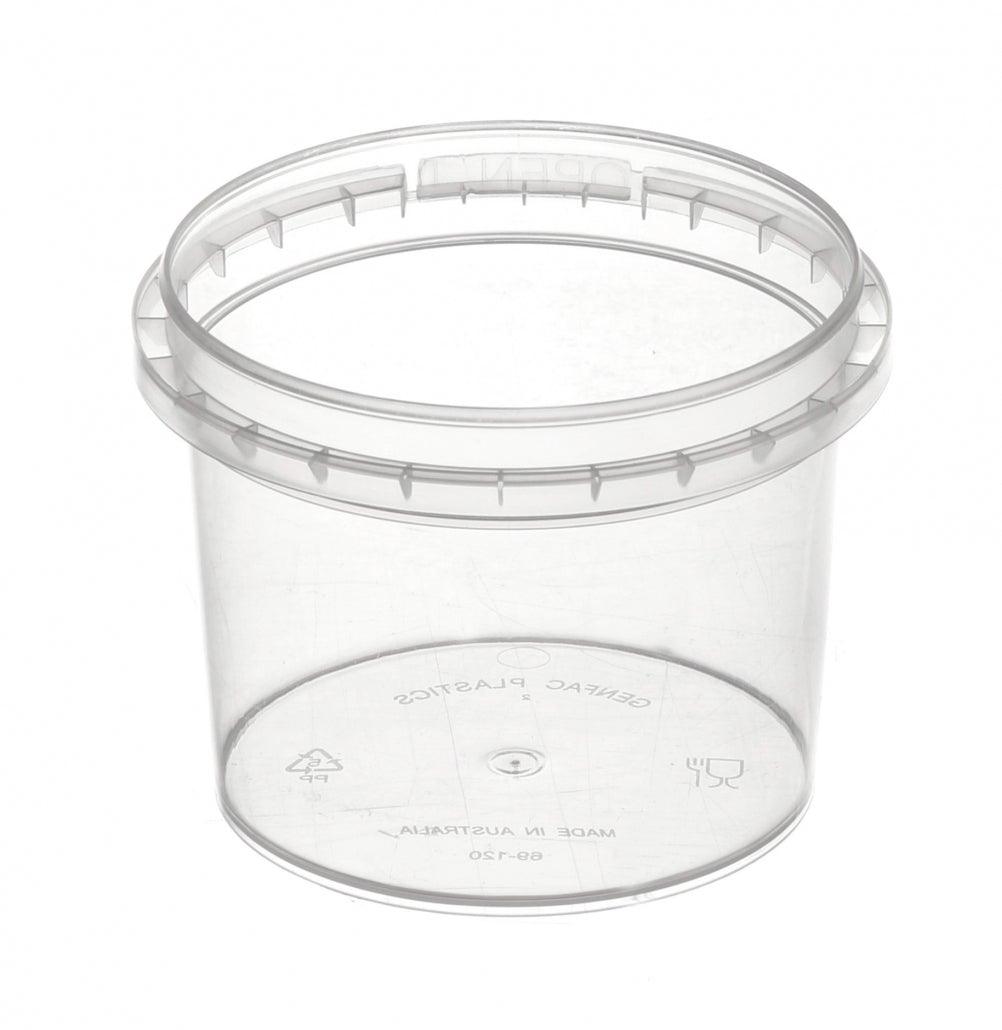 Tamper Evident Food Containers Natural 120ml GENFAC - Packware