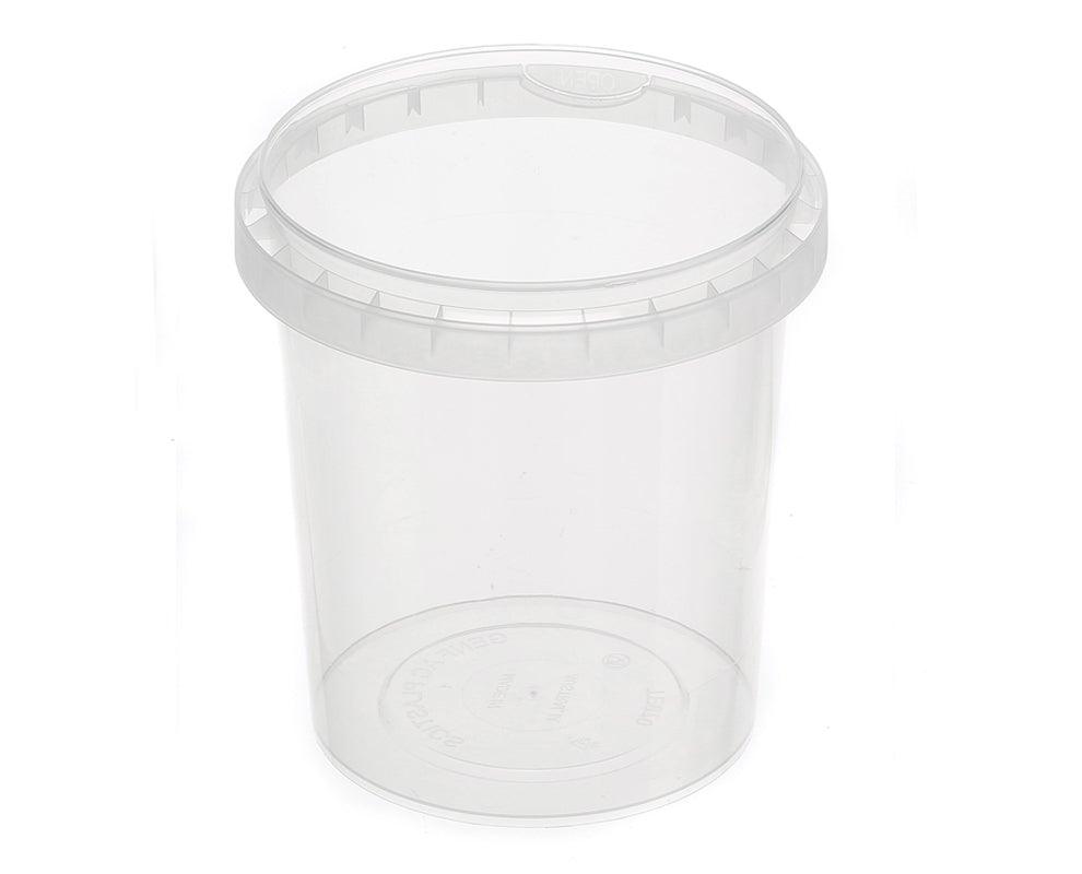 Tamper Evident Food Containers Natural 870ml GENFAC - Packware