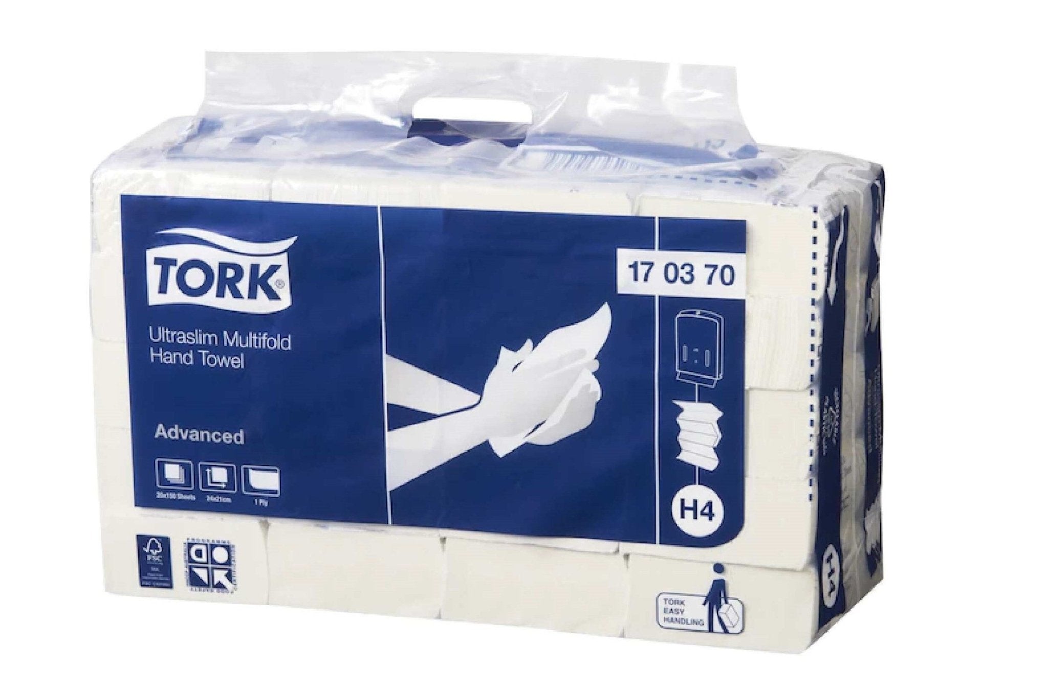 Tork Ultraslim Multifold Hand Towel 1ply Advanced H4 150s x 20 - Packware