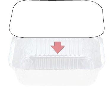 White Board Lids for 7419 Foil Containers - Packware