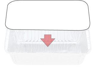 White Board Lids To Suit 7421 Foil Containers - Packware
