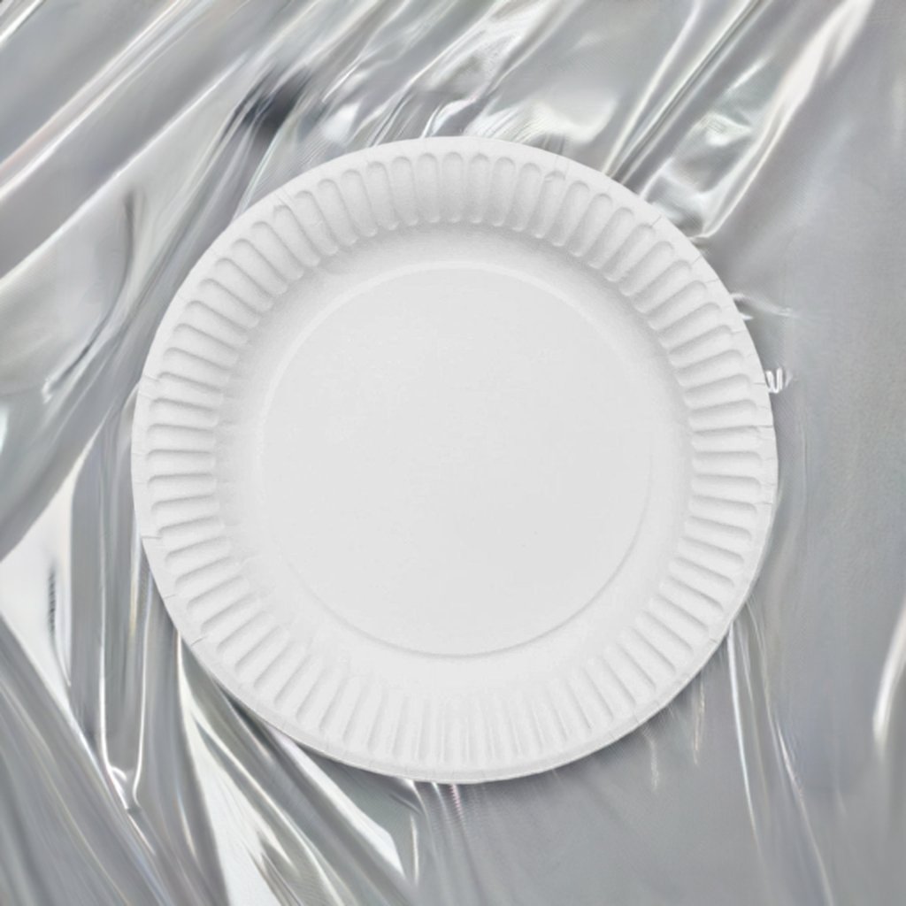 White Paper Plates 9 - Inch/225mm - Carton of 500 - Packware - Packware