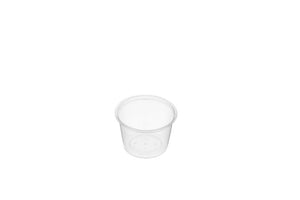 GENFAC Round Plastic Takeaway Containers 100ml - Natural