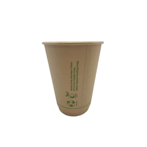 *8oz Aqueous Coated Bamboo DW Cup/One -lid -Fits -All 500pc/ctn