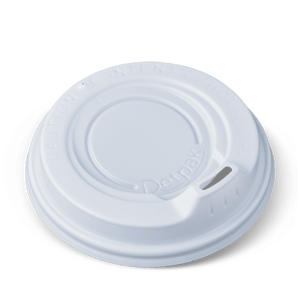 12oz Detpak Spout Lids-White - Packware