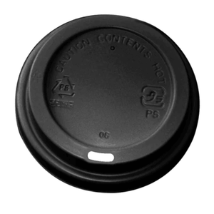 8oz IP Coffee Cup Lids "Black"
