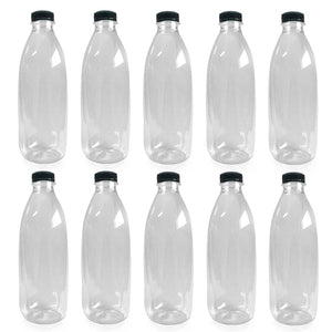 Small plastic bottles with lids