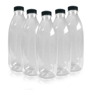 Plastic storage bottles with lids