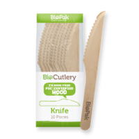 16cm Wooden Knife - 10pk