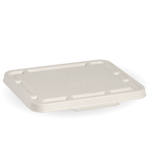 2 & 3 Compartment White Takeaway Base Lid