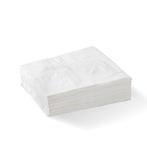 1 Ply 1/4 Fold White Lunch BioNapkin