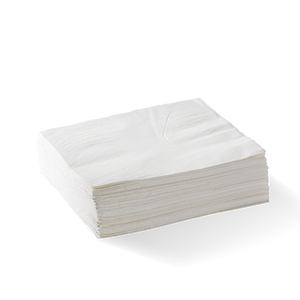 2 Ply 1/4 Fold White Lunch BioNapkin
