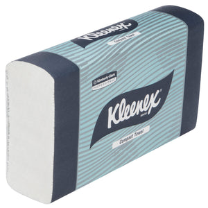 KLEENEX® Compact Hand Towels (4440), White Folded Paper Towels, 24 Packs / Case, 90 Hand Towels / Pack (2,160 Towels)