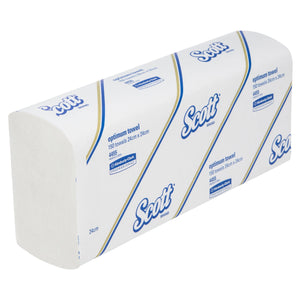 SCOTT® Optimum Hand Towels (4455), Folded Paper Towels, 16 Packs / Case, 150 Hand Towels / Pack (2,400 Towels)