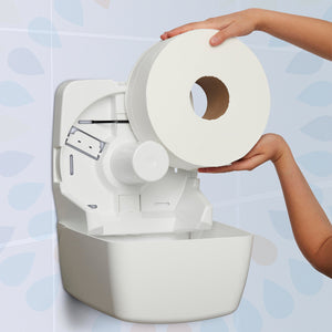 KLEENEX®  Compact Jumbo Roll Toilet Tissue (5749), 2 ply, Jumbo Toilet Roll, 6 Rolls / Case, 300m / Roll (1,800m)