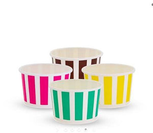 Candy Stripe Cold Ice Cream Cups-5oz/148ml - Packware