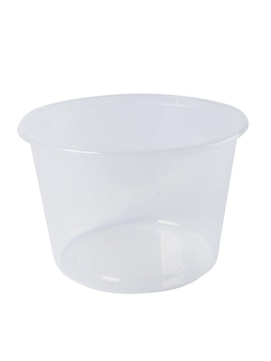 600ml GENFAC Round Plastic Containers - 500 PCS - Packware