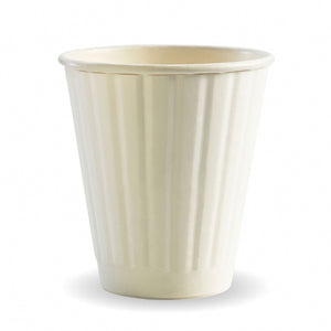 295ml / 8oz (90mm) White Double Wall BioCup