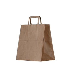 Brown Kraft Bag/flat paper handle/small 250pc/ctn