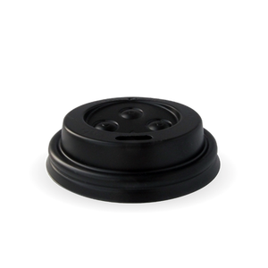 63mm PS sipper lid - fits 63mm cups - black
