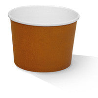 PLA Coated Paper Bowl 12OZ Brown 500pc/ctn