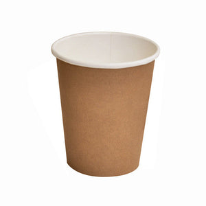 8 OZ PLA Coated SW Cup/Brown Standard  1000pc/ctn