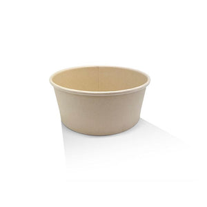 PLA Coated Bamboo PaperSalad Bowl 25oz 300pc/ctn 
