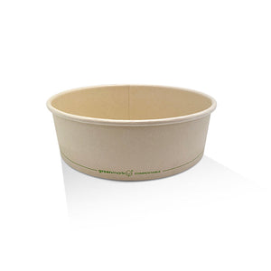 PLA Coated Bamboo Paper Salad Bowl 42oz 300pc/ctn 
