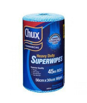 Chux Superwipes Heavy Duty Blue 30cmx45m Roll - Packware