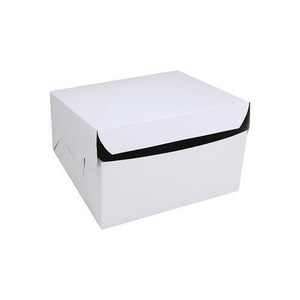 CAKE BOX WHITE 9x9x2.5'' 100/PKT 500UM - Packware
