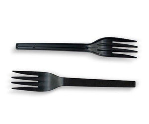 Black Plastic Forks - Packware