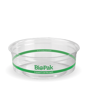 Round Container-BioPak-Clear- 240ml - Packware