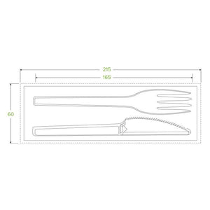 Pla Knife- Fork & Napkin Set - Packware
