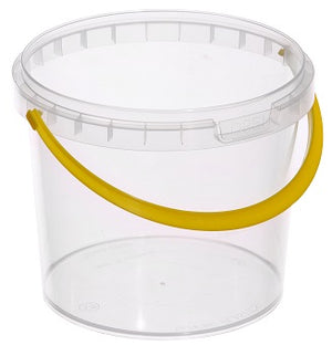 Tamper Evident Plastic Honey Bucket  1200ml (140mm Brim)