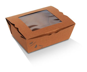 Lunch Box with PLA Window Medium 200pc/ctn