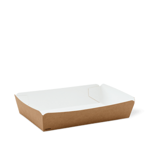 Detpak Brown Market Tray 1kg- Size (L x W x H) 220 x 140 x 50 - Packware